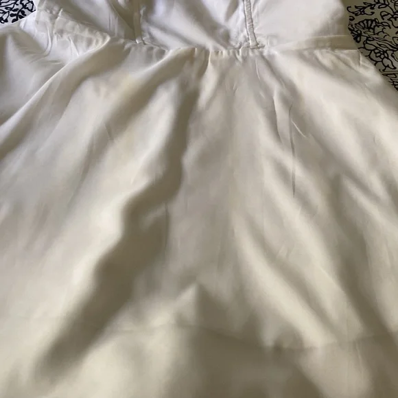 NWT EXPRESS Metallic Silver A-Line Strapless Party Dress Size 6 - Picture 12 of 12